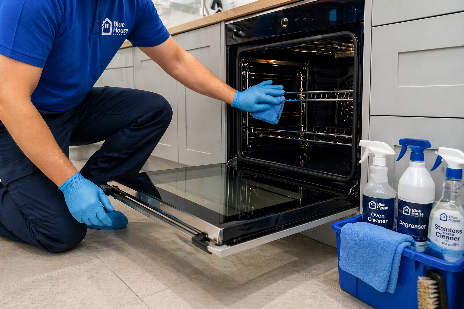Professional oven cleaning service in Brighton by Bluehouse Cleaning
